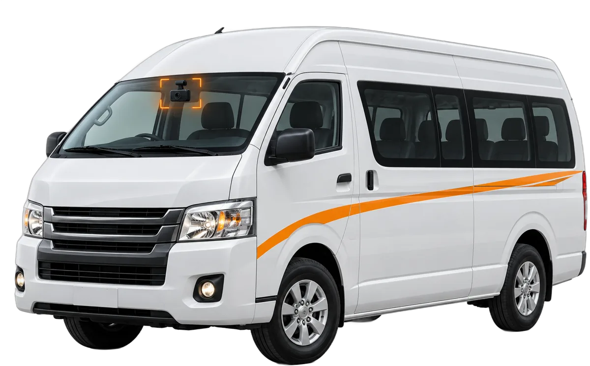Van de transporte especial con video telemática BOOM GPS