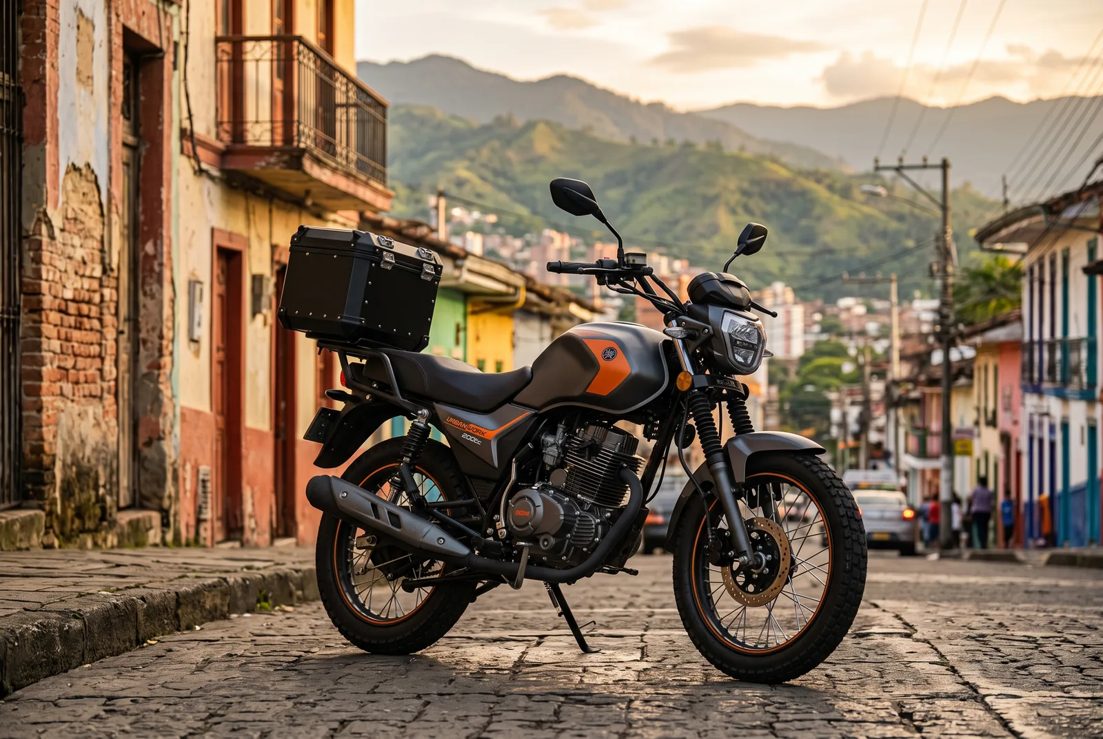 Motocicleta con equipo GPS oculto bajo el carenaje